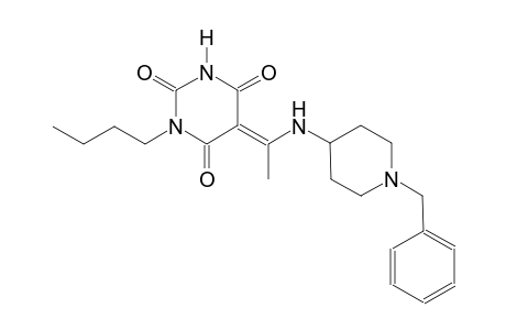(5E)-5-{1-[(1-benzyl-4-piperidinyl)amino]ethylidene}-1-butyl-2,4,6(1H,3H,5H)-pyrimidinetrione