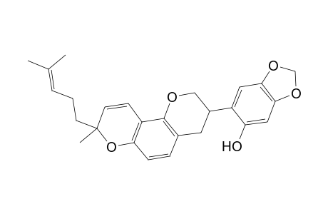 6-[8-Methyl-8-(4-methyl-3-pentenyl)-3,4-dihydro-2H,8H-pyrano[2,3-f]chromen-3-yl]-1,3-benzodioxol-5-ol