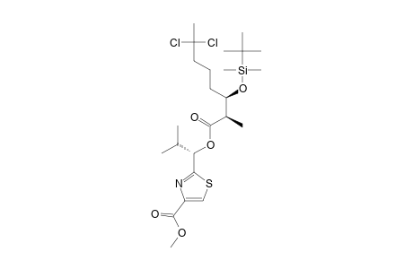 METHYL_2-[(S)-1-[[(2R,3S)-3-(TERT.-BUTYLDIMETHYLSILOXY)-7,7-DICHLORO-2-METHYLOCTANOYL]-OXY]-2-METHYLPROPYL]-THIAZOLE-4-CARBOXYLATE