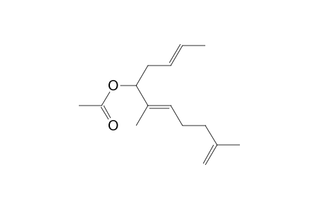 (2E)-1-[(2E)-But-2-enyl]-2,6-dimethylhepta-2,6-dienyl acetate