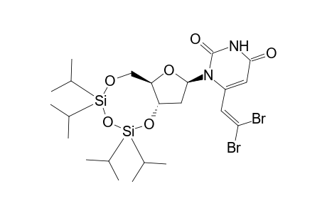 1-[(6aR,8R,9aS)-2,2,4,4-tetra(propan-2-yl)-6a,8,9,9a-tetrahydro-6H-furo[3,2-f][1,3,5,2,4]trioxadisilocin-8-yl]-6-(2,2-dibromoethenyl)pyrimidine-2,4-dione