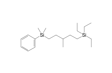 (5-(dimethyl(phenyl)silyl)-3-methylpentyl)triethylsilane