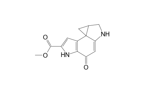 Methyl (+-)-1,2,4,5,8,8a-Hexahydro-4-oxocyclopropa[c]pyrrolo[3,2-e]indole-6-carboxylate