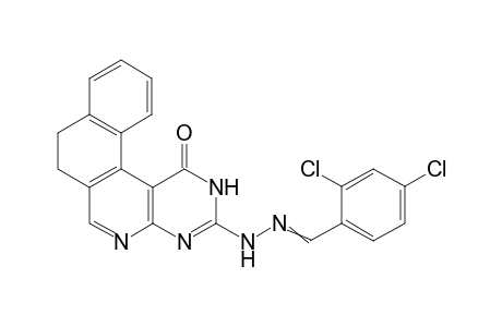 3-(2-(2,4-Dichlorobenzylidene)hydrazinyl)-7,8-dihydrobenzo[f]pyrimido[4,5-c] isoquinolin-1(2H)-one