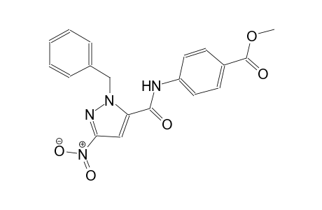 methyl 4-{[(1-benzyl-3-nitro-1H-pyrazol-5-yl)carbonyl]amino}benzoate