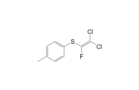 .alpha.-Fluoro-.beta.,beta.-dichlorovinyl p-tolyl sulfide