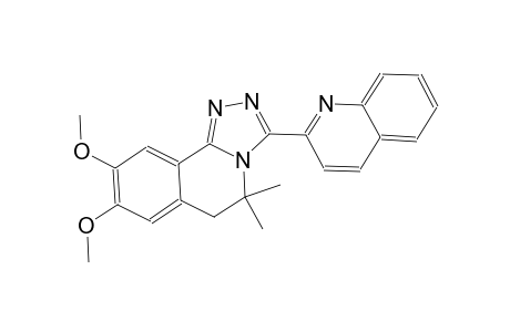 8,9-dimethoxy-5,5-dimethyl-3-(2-quinolinyl)-5,6-dihydro[1,2,4]triazolo[3,4-a]isoquinoline