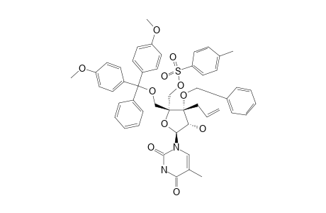 1-[3-C-ALLYL-3-O-BENZYL-4-C-TOSYLOXYMETHYL-5-O-(4,4'-DIMETHOXYTRITYL)-BETA-D-RIBOFURANOSYL]-THYMINE