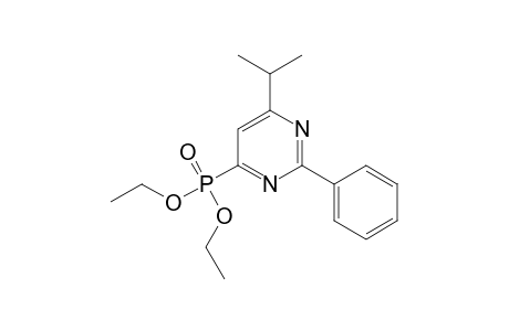 Phosphonic acid, [6-(1-methylethyl)-2-phenyl-4-pyrimidinyl]-, diethyl ester