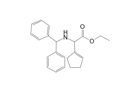 2-(1-cyclopentenyl)-2-[(diphenylmethyl)amino]acetic acid ethyl ester