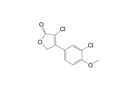 3-Chloro-4-(3'-chloro-4'-methoxyphenyl)-2(5H)-furanone