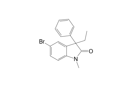 5-Bromo-3-ethyl-1-methyl-3-phenylindolin-2-one