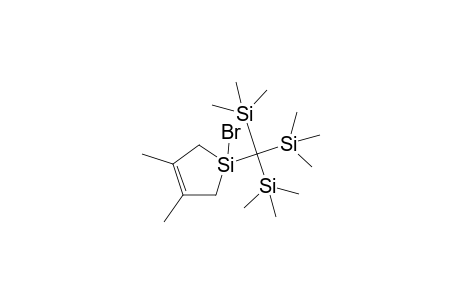 1-Bromo-1-tri(trimethylsilyl)methyl-3,4-dimethyl-1-silacyclopent-3-ene