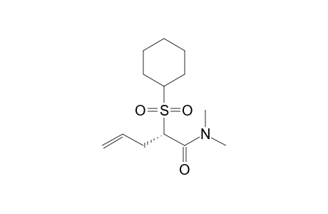 (S)-2-Cyclohexylsulfonyl-N,N-dimethylpent-4-enamide