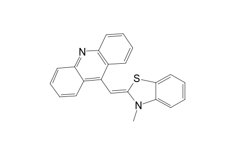 Acridine, 9-[(3-methyl-2(3H)-benzothiazolylidene)methyl]-