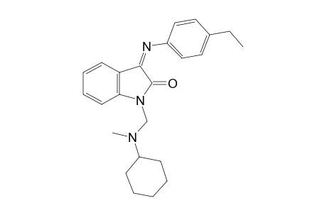 Indol-2(3H)-one, 1-(cyclohexyl)methyl)aminomethyl-3-(4-ethylphenylimino)-