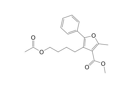 Methyl 4-(4-acetoxybutyl)-2-methyl-5-phenylfuran-3-carboxylate