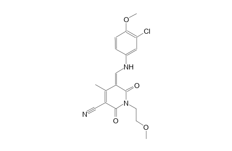 3-pyridinecarbonitrile, 5-[[(3-chloro-4-methoxyphenyl)amino]methylene]-1,2,5,6-tetrahydro-1-(2-methoxyethyl)-4-methyl-2,6-dioxo-, (5Z)-