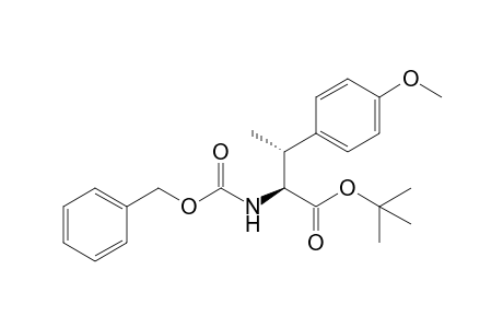 tert-Butyl (2S,3R)-2-(benzyloxycarbonyl)amino-3-(p-methoxyphenyl)butanoate