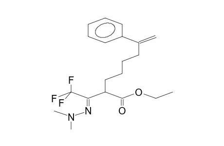 ETHYL 3-(N,N-DIMETHYLHYDRAZONO)-4,4,4-TRIFLUORO-2-(5-PHENYLHEX-5-ENYL)BUTANOATE