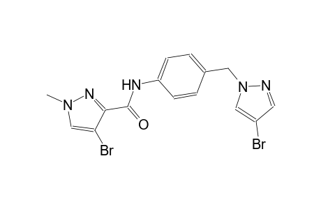 4-bromo-N-{4-[(4-bromo-1H-pyrazol-1-yl)methyl]phenyl}-1-methyl-1H-pyrazole-3-carboxamide