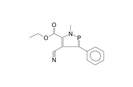 1-METHYL-3-PHENYL-5-ETHOXYCARBONYL-4-CYANO-1,2-AZAPHOSPHOLE