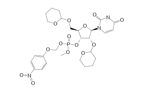 4-NITROPHENOXYMETHYL_2',5'-DI-O-TETRAHYDROPYRAN-2-YL-METHYL_2',5'-DI-O-TETRAHYDROPYRAN-2-YL-3'-O-URIDINE_PHOSPHATE