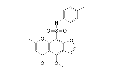 4-METHOXY-7-METHYL-N-(4-METHYL-PHENYL)-5-OXO-5H-FURO-[3.2-G]-[1]-BENZOPYRAN-9-SULFONAMIDE