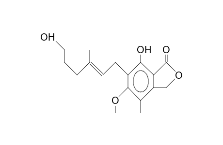 5-Methoxy-4-methyl-6-[(E)-3-methyl-6-oxidanyl-hex-2-enyl]-7-oxidanyl-3H-2-benzofuran-1-one