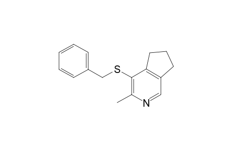3-Methyl-4-(phenylmethylsulfanyl)-6,7-dihydro-5H-cyclopenta[c]pyridine
