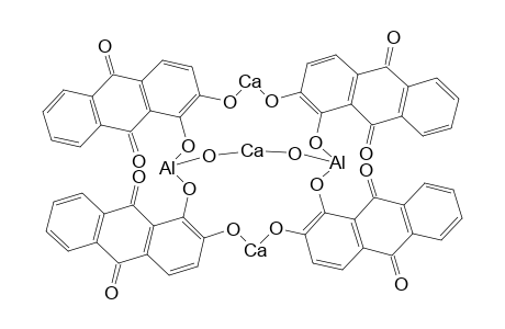 Calcium, bis(aluminum)tetrakis[mu-[1,2-di(hydroxy-kappaO)-9,10-antracenedionato(2-)]]di-mu-oxotri