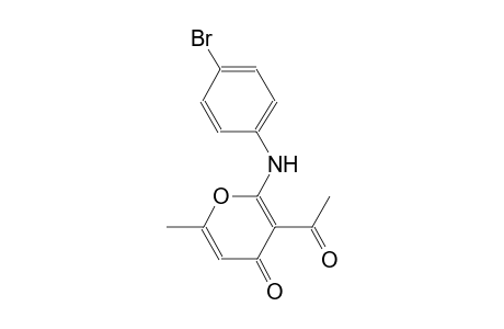 3-acetyl-2-(4-bromoanilino)-6-methyl-4H-pyran-4-one