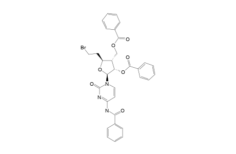 N(4)-BENZOYL-1-(2'-BENZOYL-3'-BENZOYLOXYMETHYL-6'-BROMO-3',5',6'-TRIDEOXY-BETA-ALLO-FURANOSYL)-CYTOSINE