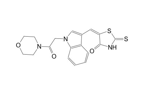(5E)-5-({1-[2-(4-morpholinyl)-2-oxoethyl]-1H-indol-3-yl}methylene)-2-thioxo-1,3-thiazolidin-4-one