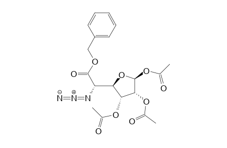 (2S)-2-azido-2-[(2R,3R,4R,5S)-3,4,5-triacetoxytetrahydrofuran-2-yl]acetic acid benzyl ester