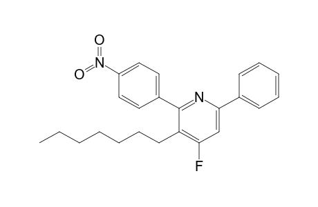 4-Fluoranyl-3-heptyl-2-(4-nitrophenyl)-6-phenyl-pyridine
