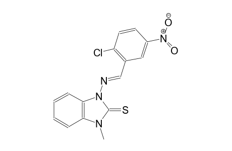 1-{[(E)-(2-chloro-5-nitrophenyl)methylidene]amino}-3-methyl-1,3-dihydro-2H-benzimidazole-2-thione