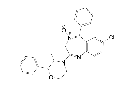 7-chloro-4-hydroxy-2-(3-methyl-2-phenylmorpholino)-5-phenyl-3H-1,4-benzodiazepinium hydroxide, inner salt