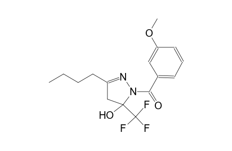 3-butyl-1-(3-methoxybenzoyl)-5-(trifluoromethyl)-4,5-dihydro-1H-pyrazol-5-ol