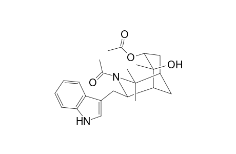 4-{{1'-[(4"-Methoxyphenyl)sulfonyl]-1H-indol-3'-yl}methyl-2,2-diimethylspiro[3-azabicyclo[3.3.1]nonane-6,2'-oxiran}-7-ol