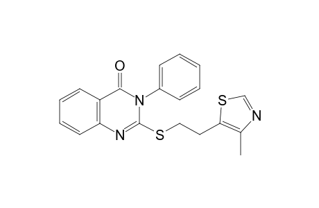 2-[2-(4-methyl-1,3-thiazol-5-yl)ethylsulfanyl]-3-phenyl-quinazolin-4-one