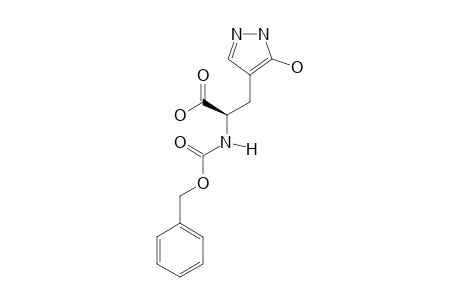 (2S)-2-BENZYLOXYCARBONYLAMINO-3-(5-HYDROXYPYRAZOL-4-YL)-PROPIONIC-ACID