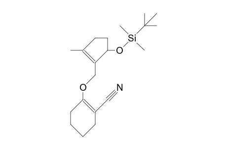 2-Cyano-1-([2-methyl-5-[T-butyl-dimethyl-silyloxy]-1-cyclopentenyl]-methoxy)-1-cyclohexene
