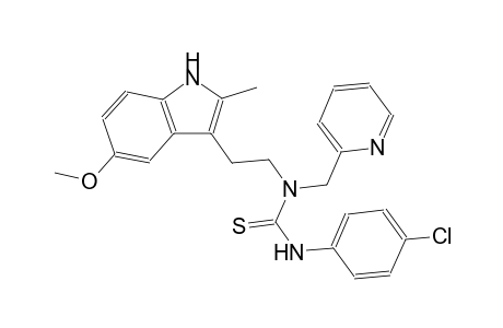 thiourea, N'-(4-chlorophenyl)-N-[2-(5-methoxy-2-methyl-1H-indol-3-yl)ethyl]-N-(2-pyridinylmethyl)-