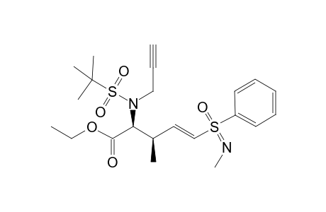 (+)-(E,Ss,2S,3R)-5-[N-Methyl-S-phenylsulfonimidoyl]-3-methyl-2-[(2-methylpropane-2-sulfonyl)prop-2-ynylamino]pent-4-enoic acid ethyl ester
