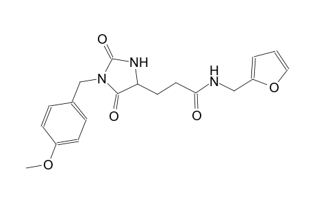 4-imidazolidinepropanamide, N-(2-furanylmethyl)-1-[(4-methoxyphenyl)methyl]-2,5-dioxo-, (4S)-