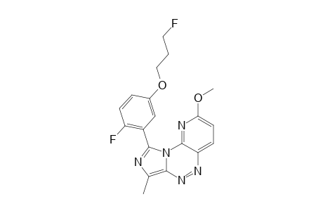 9-(2-FLUORO-5-(2-FLUOROPROPOXY)-PHENYL)-2-METHOXY-7-METHYLIMIDAZO-[5,1-C]-PYRIDO-[2,3-E]-[1,2,4]-TRIAZINE