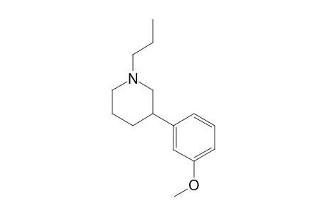 N-propyl 3-(3-methoxyphenyl) piperidine