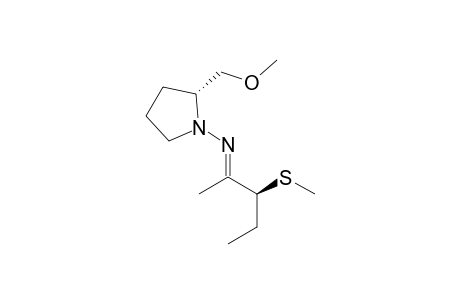 (2S,2'R)-(+)-1-(1'-Ethyl-2'-(methylsulfanyl)-1'-propylidenemino)-2-methoxymethylpyrrolidine