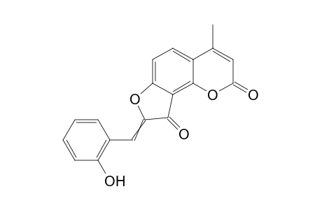 8-(2'-Hydroxybenzylideno)-4-methyldihydrofuro[2,3-h]coumarin-9-one